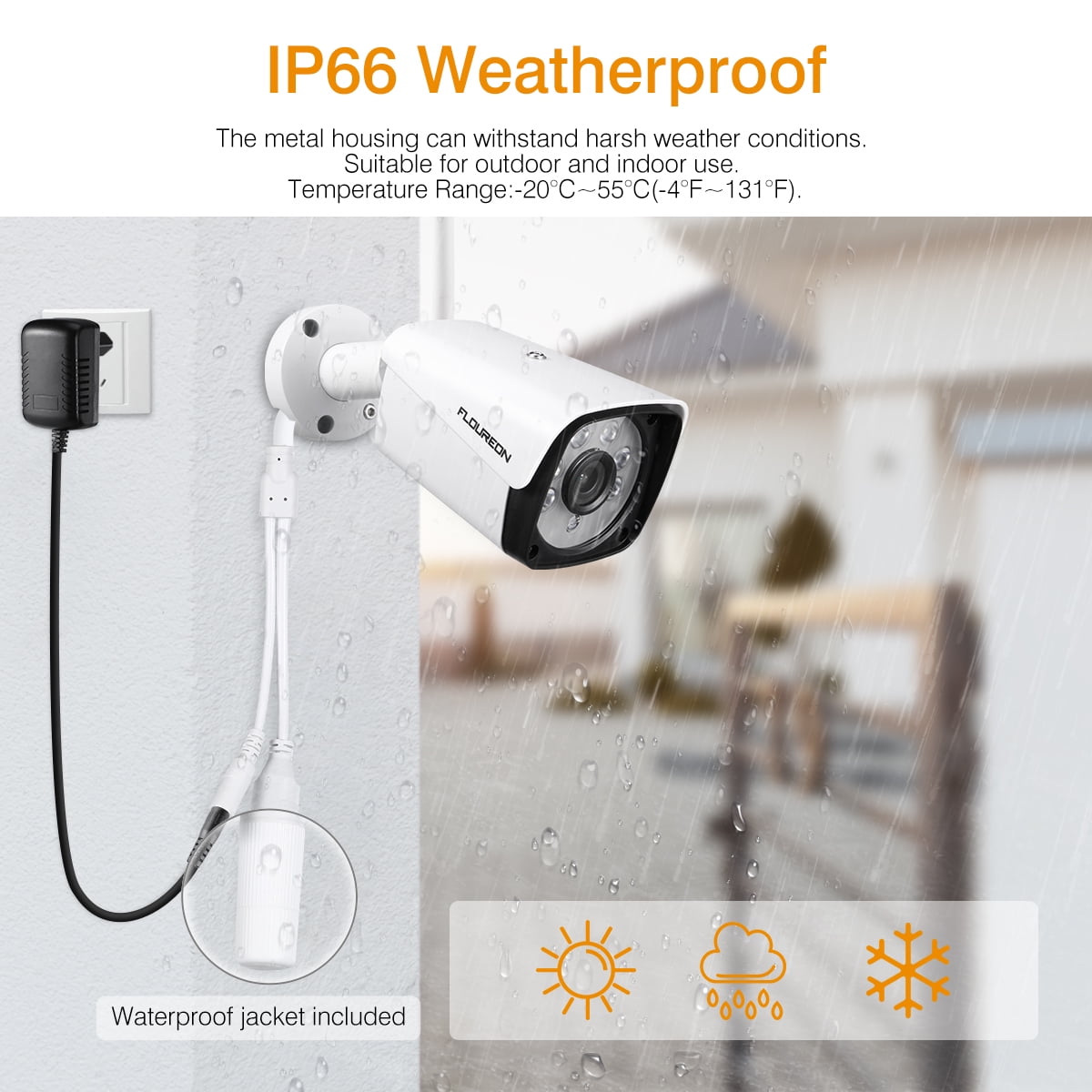 FLOUREON 8CH DVR Security Camera System with 1TB Hard Drive, 5 IN 1 1080N Video DVR Recorder 4X HD 3000TVL 1080P Invisible IR Night Vision Indoor Outdoor Weatherproof CCTV Cameras Motion Alert