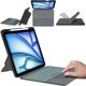 thumbnail image 1 of Funda con Teclado Retroiluminado de 7 Colores con Panel Táctil y Soporte para Lápiz para iPad Air 13" y Pro 12.9", 1 of 9
