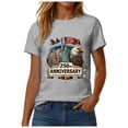 thumbnail image 5 of TOWED22 Women's Vintage 250Th Anniversary Commemorative T-Shirt America 250Th Anniversary Patriotic Shirt(Light Gray,XXXL), 5 of 8