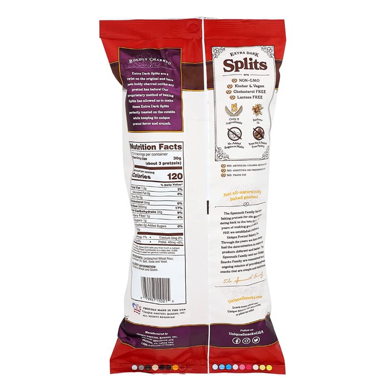 Unique - - Unique Snacks Original Pretzel Shells, Delicious Homestyle Baked Snack Bag, Vegan, OU Kosher, And Non-GMO Food, No Artificial Flavor, 10 Oz. Bag, Pack Of 12