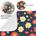thumbnail image 2 of Yayeee Dish Drying Mat for Kitchen Counter 16"x18" Microfiber Absorbent Pad, Red Floral, 2 of 7