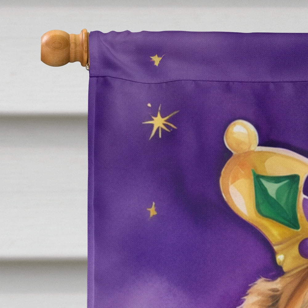 Saint Bernard King of Mardi Gras House Flag 28 in x 40 in