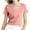 Pink-05, variant on Mittory Womens Cap Sleeve Crop Tops Cotton V Neck T Shirt Loose Fit Short Sleeves Tee Summer Fashion Clothes