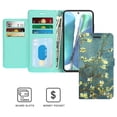 thumbnail image 3 of CoverON Samsung Galaxy Note 20 Wallet Case, RFID Blocking Vegan Leather 6x Card Slot Holder Cover Flip Folio Phone Pouch, Almond Blossom Art, 3 of 7