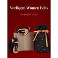 thumbnail image 6 of Vorliqent Women's Belts 2 Pack Skinny Black Belts with Gold Buckle for Dresses Jeans Waist Belt for Women, 6 of 7