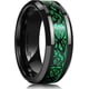 thumbnail image 1 of King Will Dragon Men's 8mm/6mm/5mm Red/green Carbon Fiber Black Celtic Dragon Tungsten Carbide Ring Comfort Fit Wedding Band8, 1 of 5