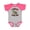 Baseball Heather and Hot Pink, variant on Cute Turtle Love Boys or Girls Baby Bodysuit