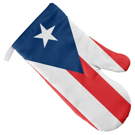 

Puerto Rico Flag Oven Mitt for Indoor/Outdoor Kitchen and BBQ