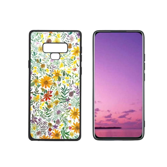 Flowers-Leaves-330 Phone Case, Degined for Samsung Galaxy Note 9 Case Men Women, Flexible Silicone Shockproof Case for Samsung Galaxy Note 9