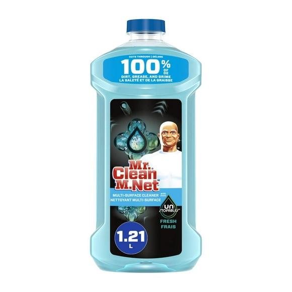 Nettoyant multi-surfaces M. Net avec parfum Unstopables Frais, nettoyant tout usage 1.21L