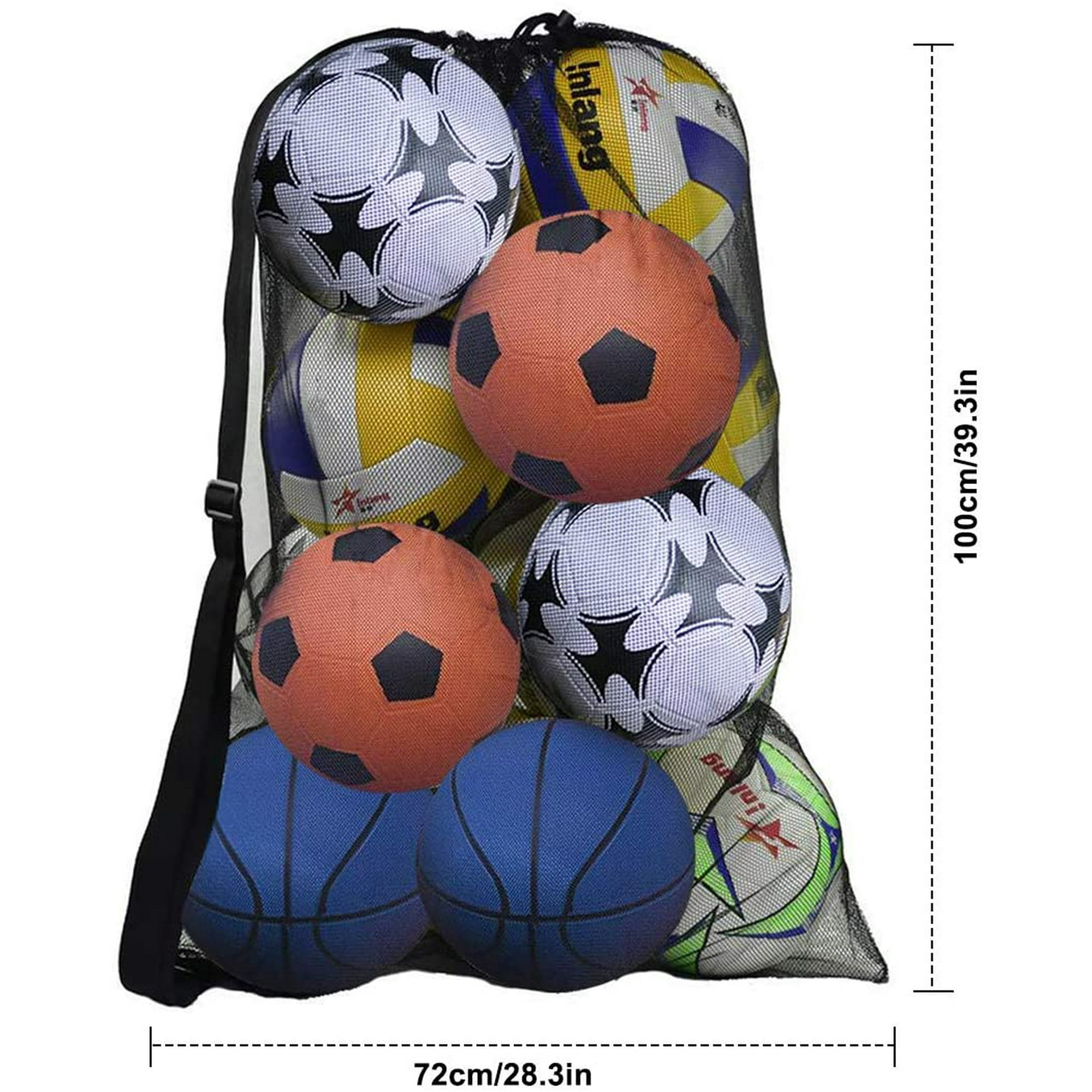 Nike Club Team Soccer Ball | Extra Large Ball Bag, Mesh Soccer Ball Bag, Adjustable Shoulder
