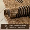 thumbnail image 5 of Well Woven Kaila Natural Jute Indoor/Outdoor Tribal Diamonds Area Rug 5x7 (5'3" x 7'3"), 5 of 10