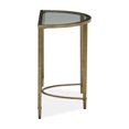 thumbnail image 3 of Magnussen Copia Demilune Sofa Table in Antique Silver with Gold Tint, 3 of 4