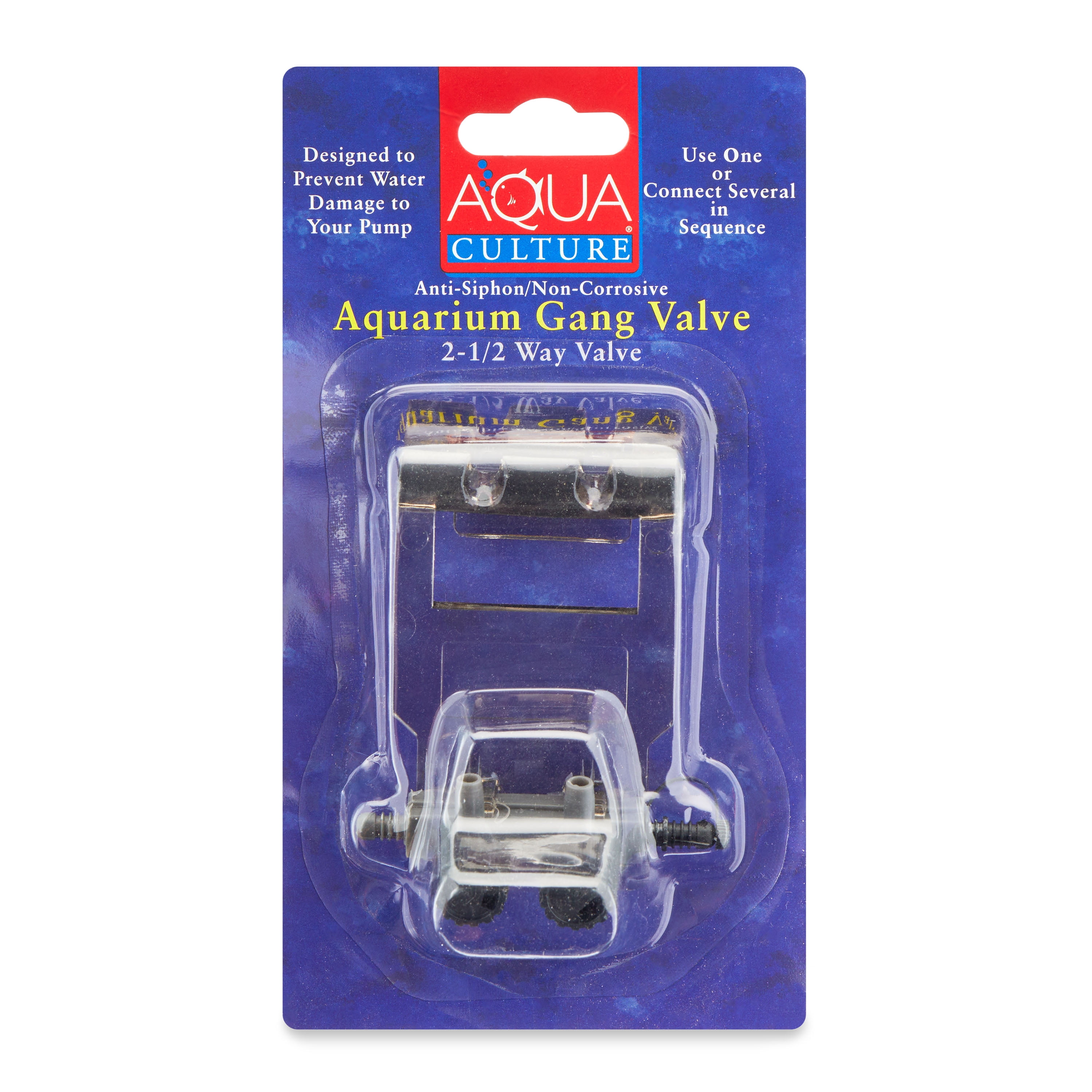 Aqua Culture 2-1/2 Way Aquarium Gang Valve