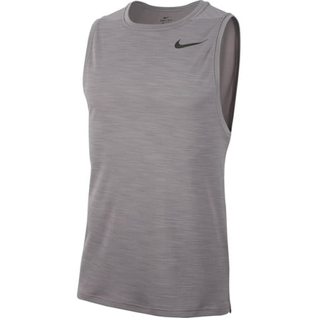 Nike Mens Training Workout Tank Top Gray L