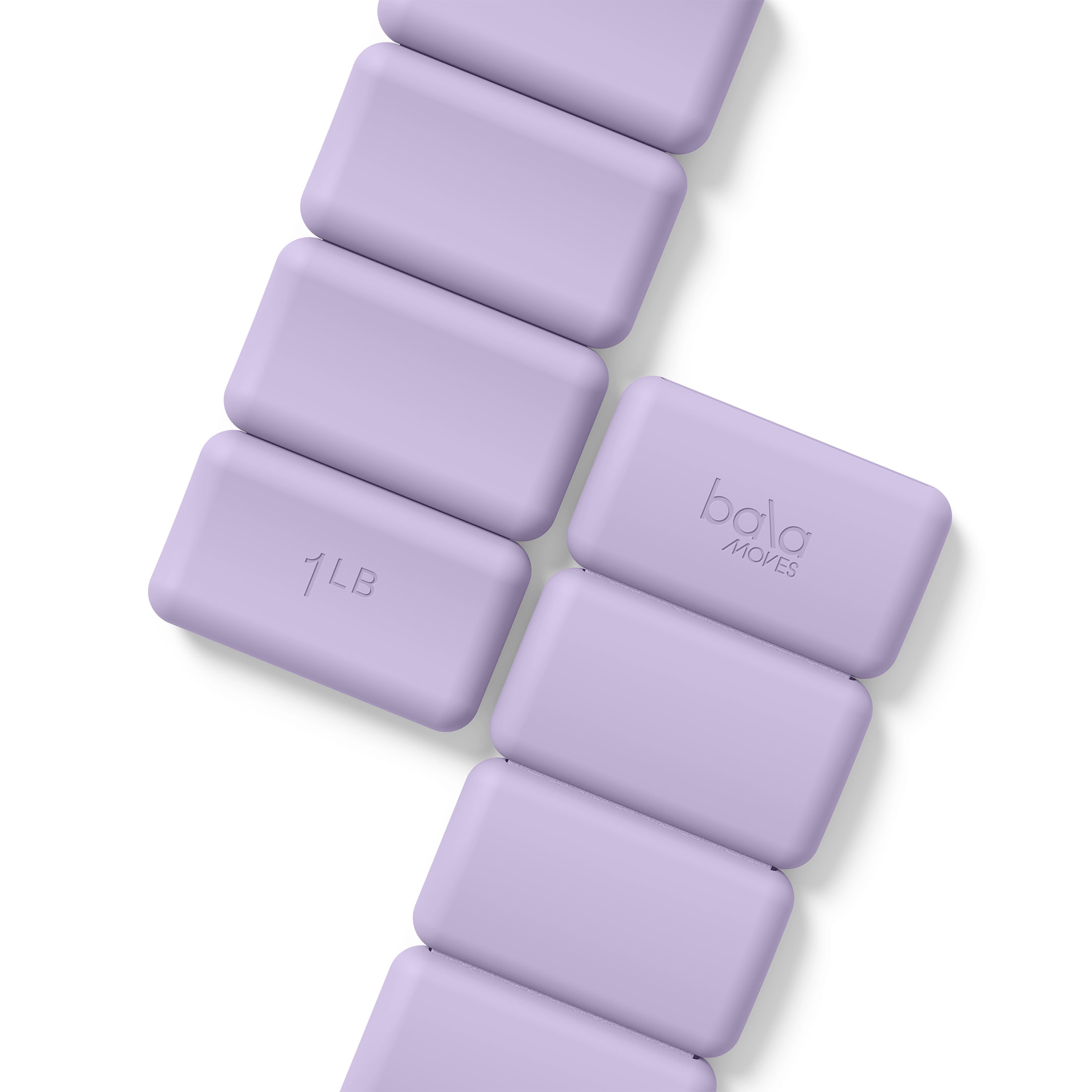 Bala Moves 1lb Wrist and Ankle Weights, Lilac, Set of 2