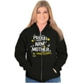 thumbnail image 3 of Military Logo Proud US Army Mother Women Plus Size Zipper Hoodie Brisco Brands 2X, 3 of 4