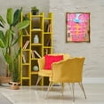 thumbnail image 3 of Stupell Industries Pink Umbrellas in Town Buildings & Architecture Painting Gold Floater Framed Canvas Art Print Wall Art, 17 x 21, 3 of 10