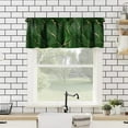 thumbnail image 2 of Marble Texture Curtains Valance,Modern Green Abstract Luxury Art Rod Pocket Window Treatments for Living Room Bedroom Kitchen Bathroom Café,1 Panel,54" x 18", 2 of 6
