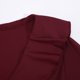 thumbnail image 5 of Vestido de corte bajo con cuello en V profundo Una línea de mujer ahueca hacia fuera el traje de vacaciones Kuymtek Vino rojo T L para Mujer, 5 of 9