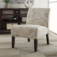 thumbnail image 2 of Coaster French Script Accent Chair in Off White and Gray, 2 of 2