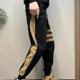 thumbnail image 4 of Pantalones deportivos masculinos ajustados de pana gótica para hombre, pantalones deportivos ajustados para otoño e invierno, medias cortas a rayas, oferta de bienvenida, talla XXXL, 4 of 5