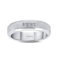 thumbnail image 3 of Lafonn Men's Sterling Silver Platinum Plated Simulated Diamond Rings (0.09 CTTW), 3 of 5