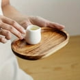 thumbnail image 5 of A rustic-style oval wooden tray, perfect for serving cooked foods, cheeses, bread, fruits, vegetables, and dips. An ideal gift for housewarmings, Christmas, and Halloween decorations, 5 of 18
