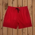 thumbnail image 2 of Swim Trunk For Men Solid Color Quick-Dry Lightweight 4-Way Stretch Bathing Suit Red XXL, 2 of 7