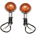 thumbnail image 2 of Motorcycle Amber Round Turn Signals Lights Blinker Indicator Lens for Road Star Virago V Star 85-99 2 Pack, 2 of 8