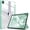 Green, variant on Timoom Slim Case for iPad Pro 12.9-inch 5th Generation 2021 - [Built-in Pencil Holder] Shockproof Cover with Clear Transparent Back Shell, Also Fit iPad Pro 12.9" 4th/3rd Gen