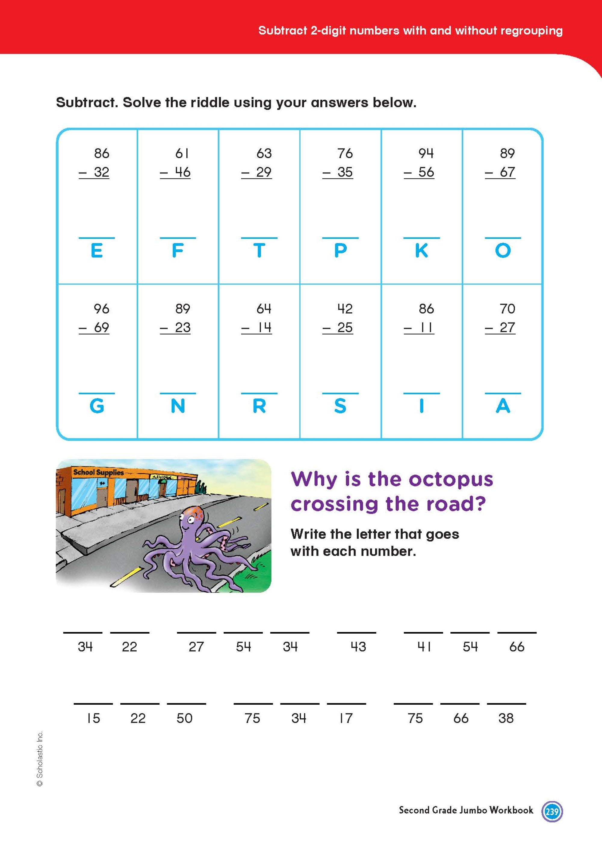 Scholastic Second Grade Jumbo Workbook