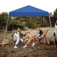 thumbnail image 2 of Costway 10x10ft Patio Outdoor Instant Pop-up Canopy Slanted Leg UPF50+ Sun Shelter Blue, 2 of 11