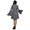 thumbnail image 4 of Moomaya Pleated Dress For Women Plus Size Mini Dress With Long Bell Sleeve, 4 of 6
