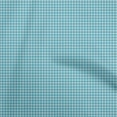 thumbnail image 1 of oneOone Viscose Jersey Turquoise Green Fabric Check Diy Clothing Quilting Fabric Print Fabric By Yard 60 Inch Wide, 1 of 4