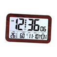 thumbnail image 3 of Reloj digital portátil inteligente decorativo para escritorio, ideal para cafeterías, hoteles y salones. H180H marrón, 3 of 9