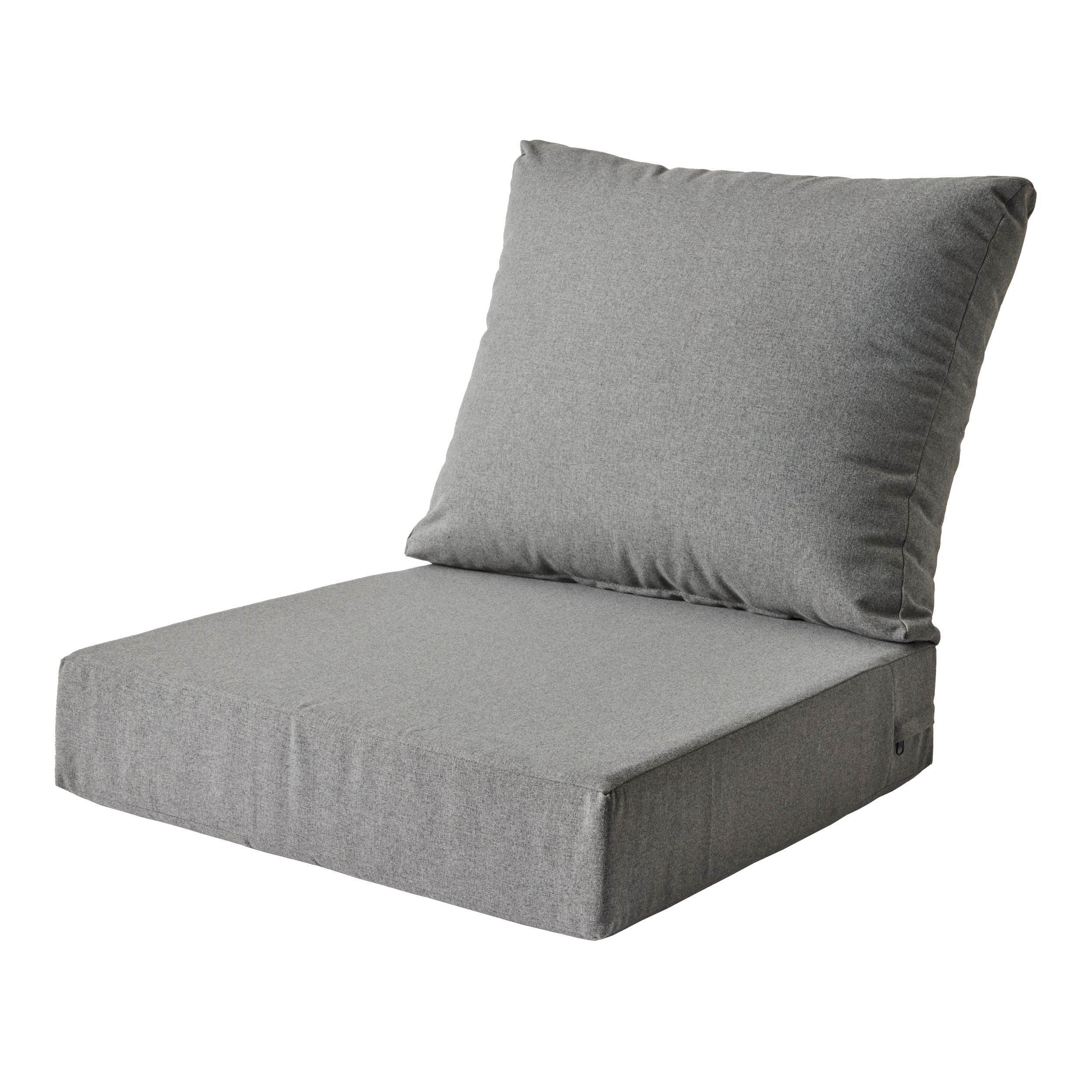 Better Homes Gardens Grey Outdoor 2 Piece Deep Seat Cushion Set