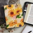 thumbnail image 5 of Xoenoiee Retro Sunflower Pattern Faux Leather Bible Cover for Men Boys Women Girls Christian Bible Case with Handle Carrying Book Case Protector Bible Tote Handbag Gifts, 2XL, 5 of 7
