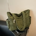 thumbnail image 3 of SUNSIOM Women's Shoulder Bags with Pockets Corduroy Stylish Ribbed Large Capacity Smooth Tote Bags, 3 of 7