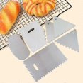 thumbnail image 2 of Stainless steel baking scraper cream cake toothed polygonal scraper cake edge, 2 of 3