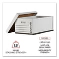 thumbnail image 6 of Universal 9522101 Medium-Duty Easy Assembly Legal File Storage Box - White (12/Carton), 6 of 8