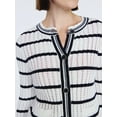 thumbnail image 4 of Free Assembly Women's Textured Stitch Cotton Cardigan Sweater with Long Sleeves, Lightweight, Sizes XS-XXL, 4 of 5
