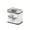 White, variant on Tinplate Coffee Airtight Storage Canister - 150g/200g Capacity for Coffee Beans, Tea, Dry Goods, Home, Kitchen, Camping Food Container