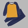 thumbnail image 2 of Gubotare Kids Pajamas Set Boys' Comfort Pajama Set – Breathable Sleep & Play Outfit Size 9-10 Years (Navy,9-10 Years), 2 of 5