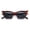 Tortoise - Black, variant on Womens Rich Gilded Age Opulent Gothic Cat Eye Plastic Fashion Sunglasses All Black