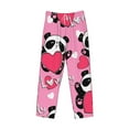 thumbnail image 4 of Balery Men'S Panda Heart Valentine Pink Pants,Sleepwear Pants,Pajama Pants,Pj Bottoms Drawstring And Pockets-Small, 4 of 9