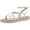 White, variant on Womens Jeselia Ankle Strap Flat Sandals