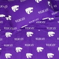 thumbnail image 5 of Kansas State Wildcats 100% Cotton Sheet Set Purple Twin XL, 5 of 6