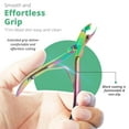 thumbnail image 5 of Green Estetica-Cuticle Trimmer with Cuticle Pusher Stainless Steel Sharp Blades Double Spring Cuticle Nipper – Multicolor, 5 of 9