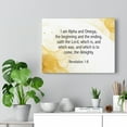thumbnail image 4 of Scripture Walls  I Am Alpha and Omega Revelation 1:8 Bible Verse Canvas Christian Wall Art Ready to Hang Unframed, 4 of 6
